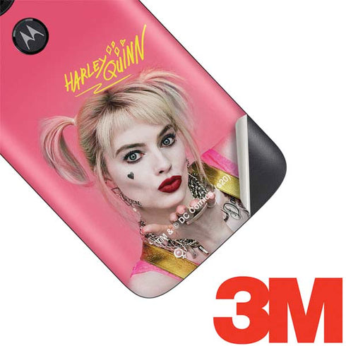 DC Comics Harley Quinn Movie Character Poster Moto E5 Play Skin